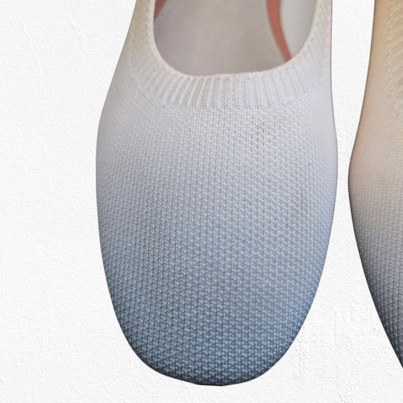 Sanctuary Gradient Knit Ballet Flats Pink Peach Ombre Slip-On Shoes Size 8.5 - Picture 6 of 16